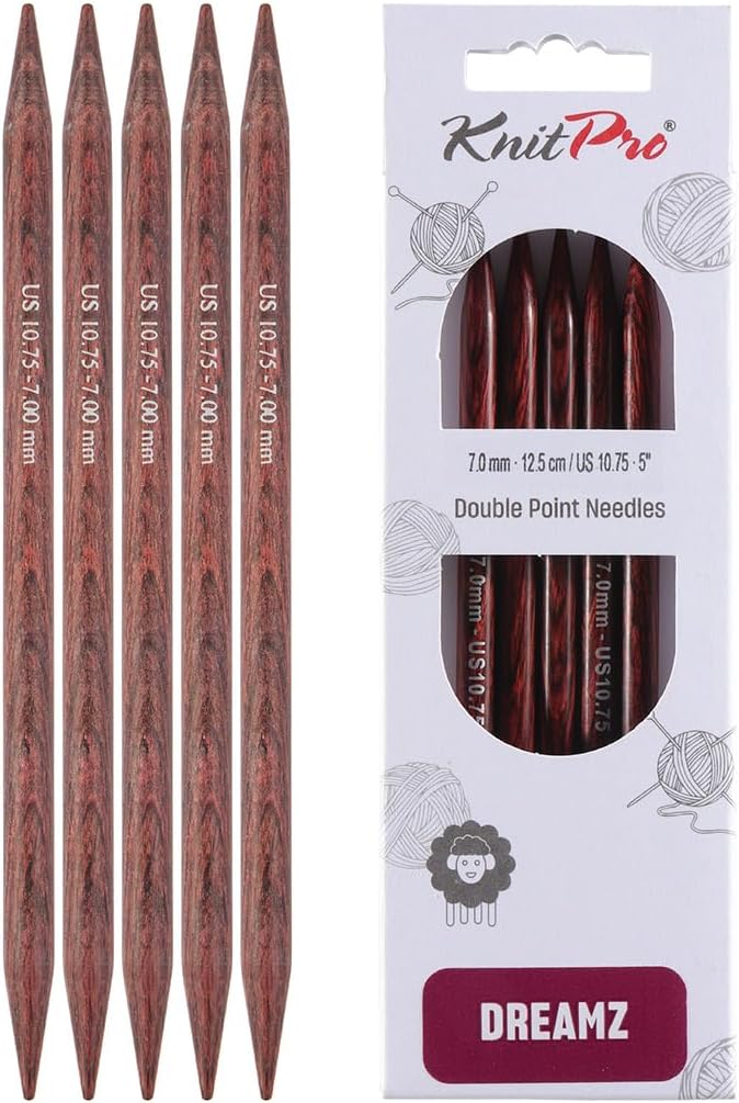 Knit Pro Dreamz Double Pointed Needles 5" (12.5cm) | US Size 10.75 (7mm) - Image 1
